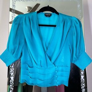 Turquoise Bebe Blouse